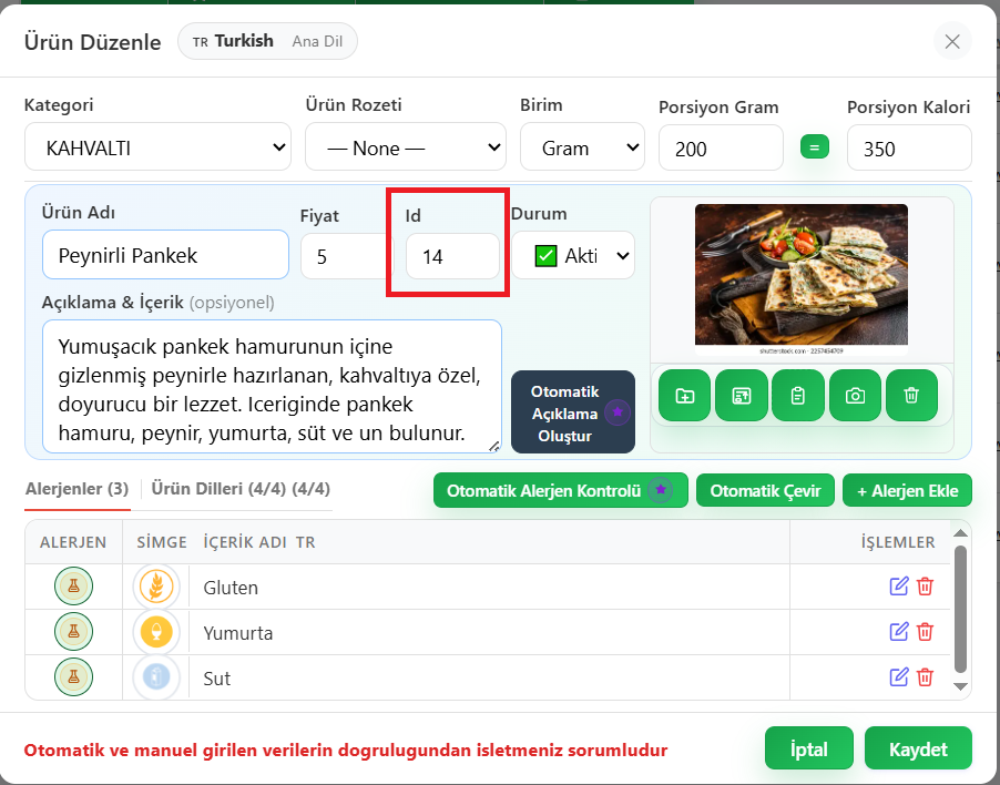 ERP Kodu